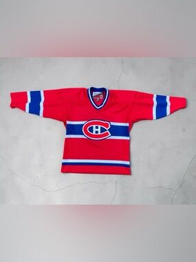 Retro Youth L/XL Pro Player Montreal Canadiens NHL Hockey Jersey